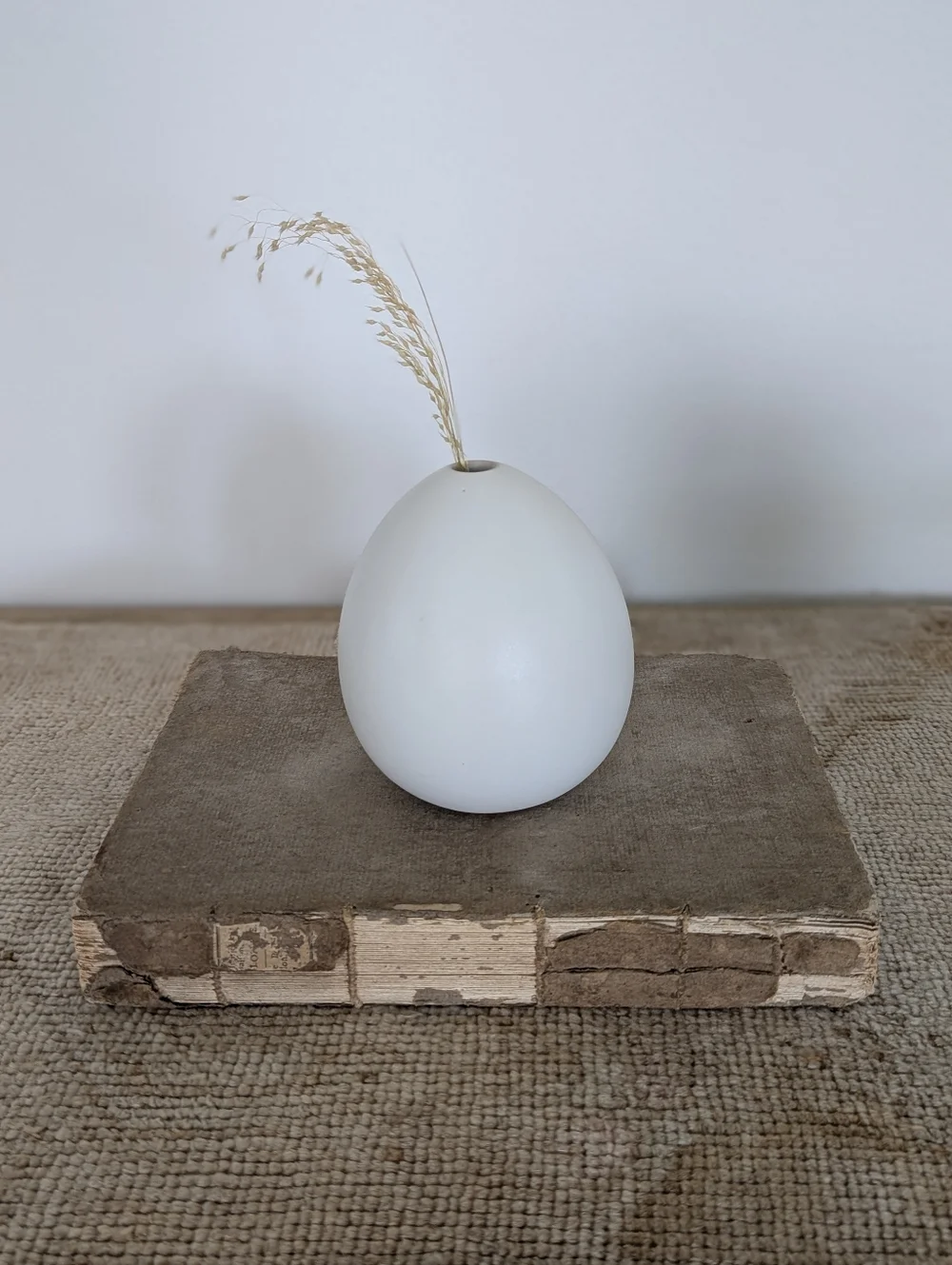 West Elm White Minimalist Bud Vase